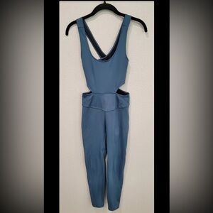 Free People Movement Women's Back It Up Jumpsuit Blue Size XS‎